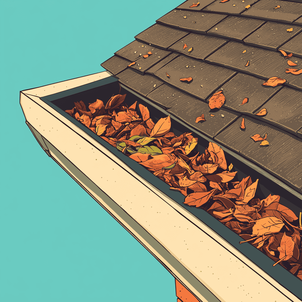 clogged gutters